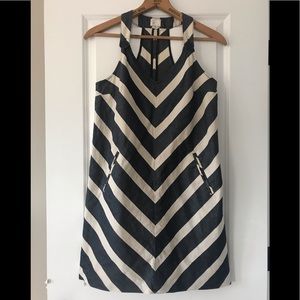 {Anthro} Postmark Endpoint linen Chevron print